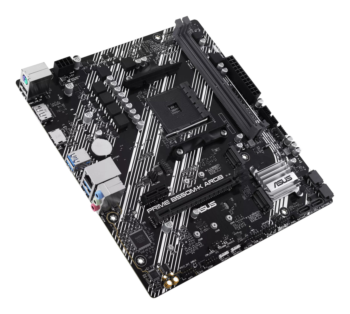 ASUS PRIME B550M-K Micro – AMD B550, Sockel AM4, bis 64 GB DDR4, 2× M.2