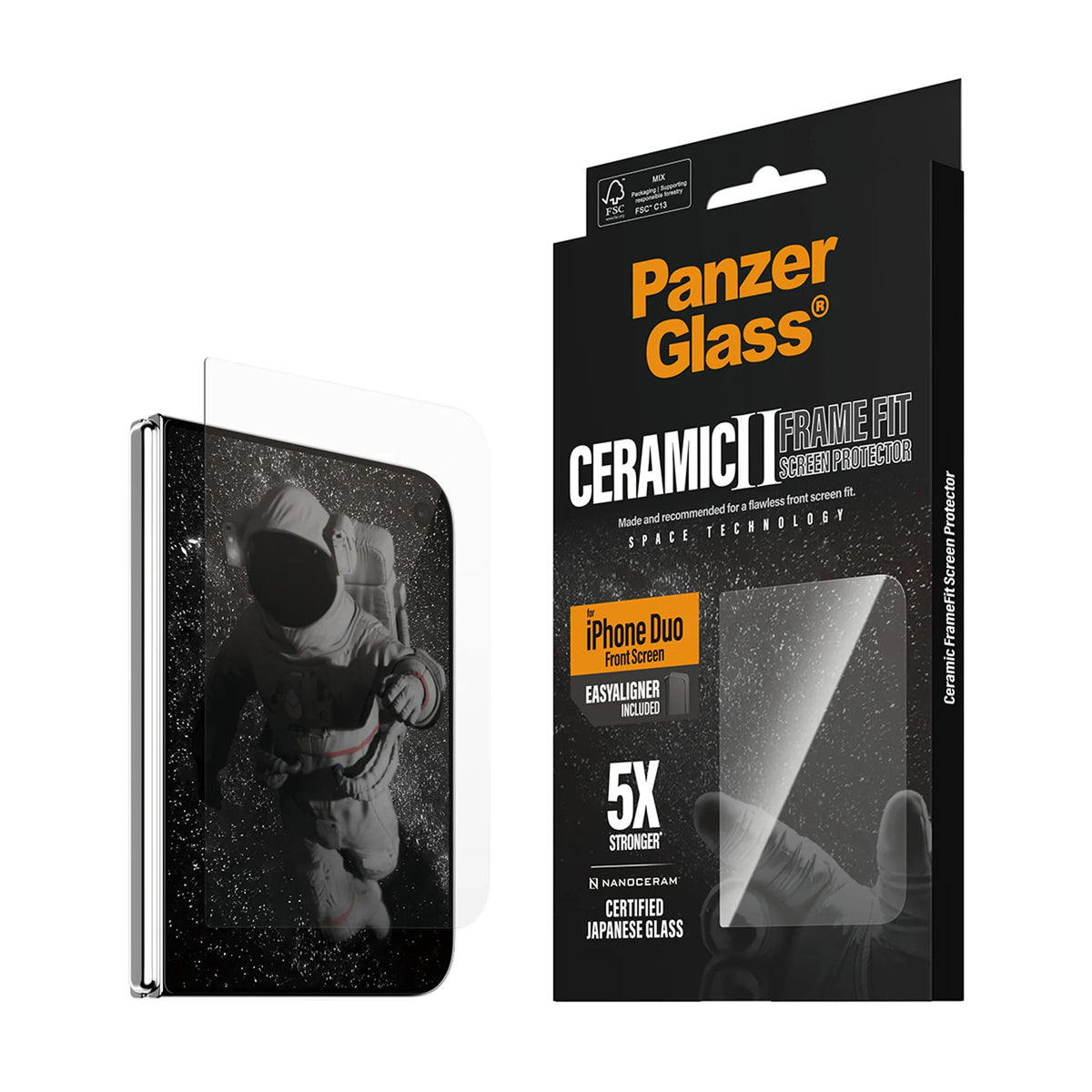 PanzerGlass Displayschutz (Panzerglas), Ultra-Wide Fit – für Galaxy S26 FE – mit Applikator