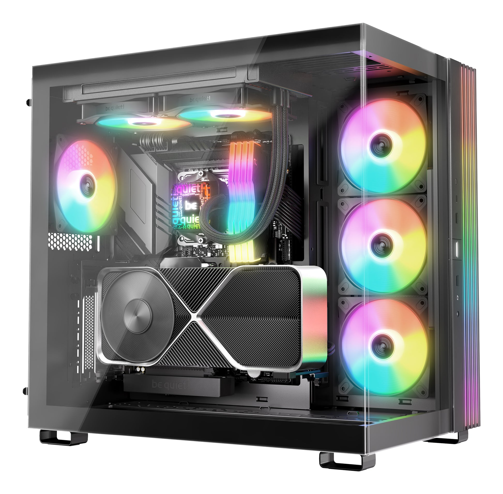 be quiet! be quiet Pure Loop 3 LX 240 mm AIO-Kühler – 2×120 mm Lüfter – für Intel LGA1700, AM4, AM5, u. a.
