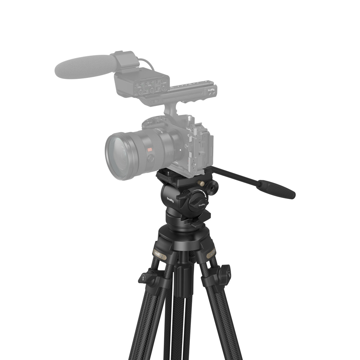 SmallRig 4685 Video-Stativ – bis 163 cm, 5 kg Traglast, Carbon