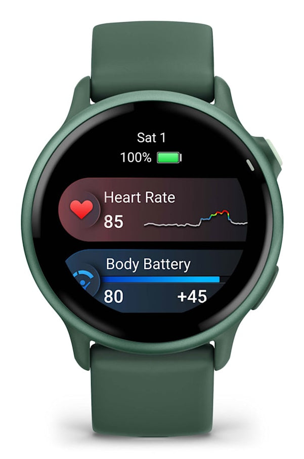 Garmin Vivoactive 6 – GPS-Smartwatch – GPS, ANT+, Dunkelgrün, Sportarmband