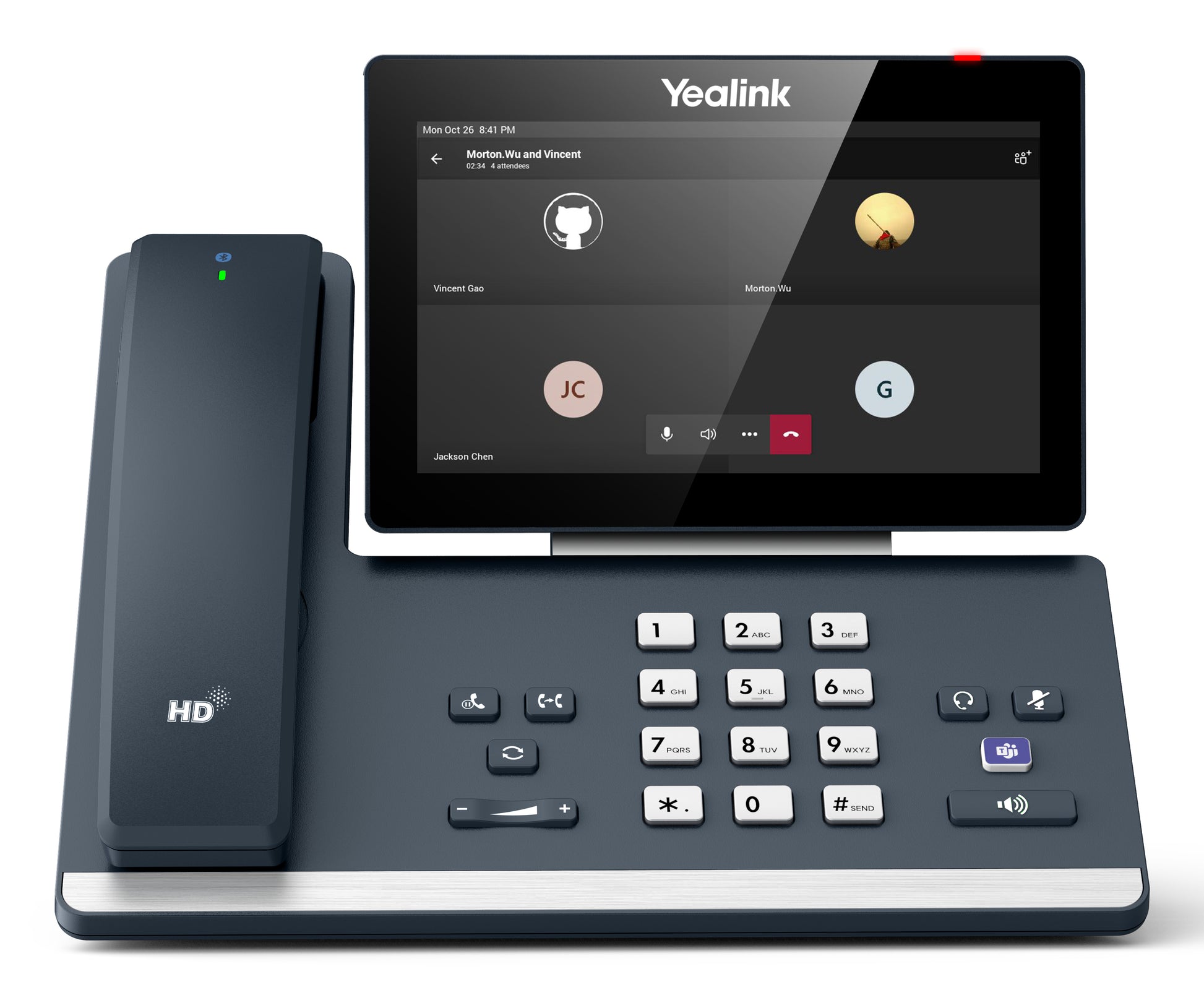 Yealink MP58 – WLAN-Telefon (Handgerät), für Microsoft Teams, Weiss