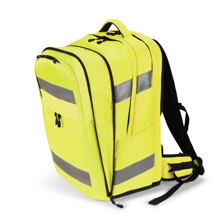 DICOTA Freizeit-Rucksack – 32–38 l, gelb, Hi-Vis