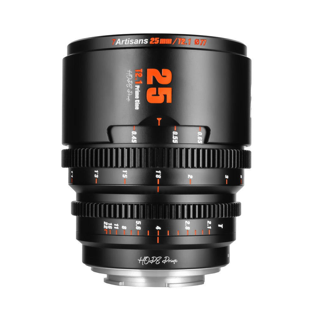 7Artisans 25T21B-E Kinoobjektiv – 25 mm T2,1 (Super35) – Sony E-Mount