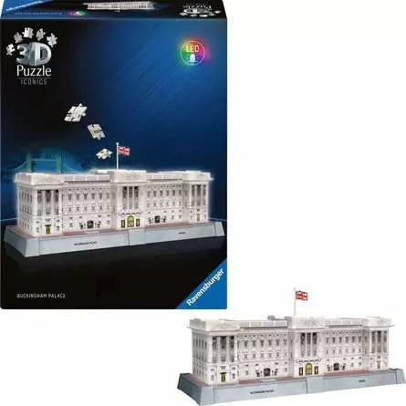Ravensburger Iconics 3D-Puzzle Buckingham Palace – 216 Teile – 40,9×15,9×18,9 cm – ab 8 Jahren – FSC Mix