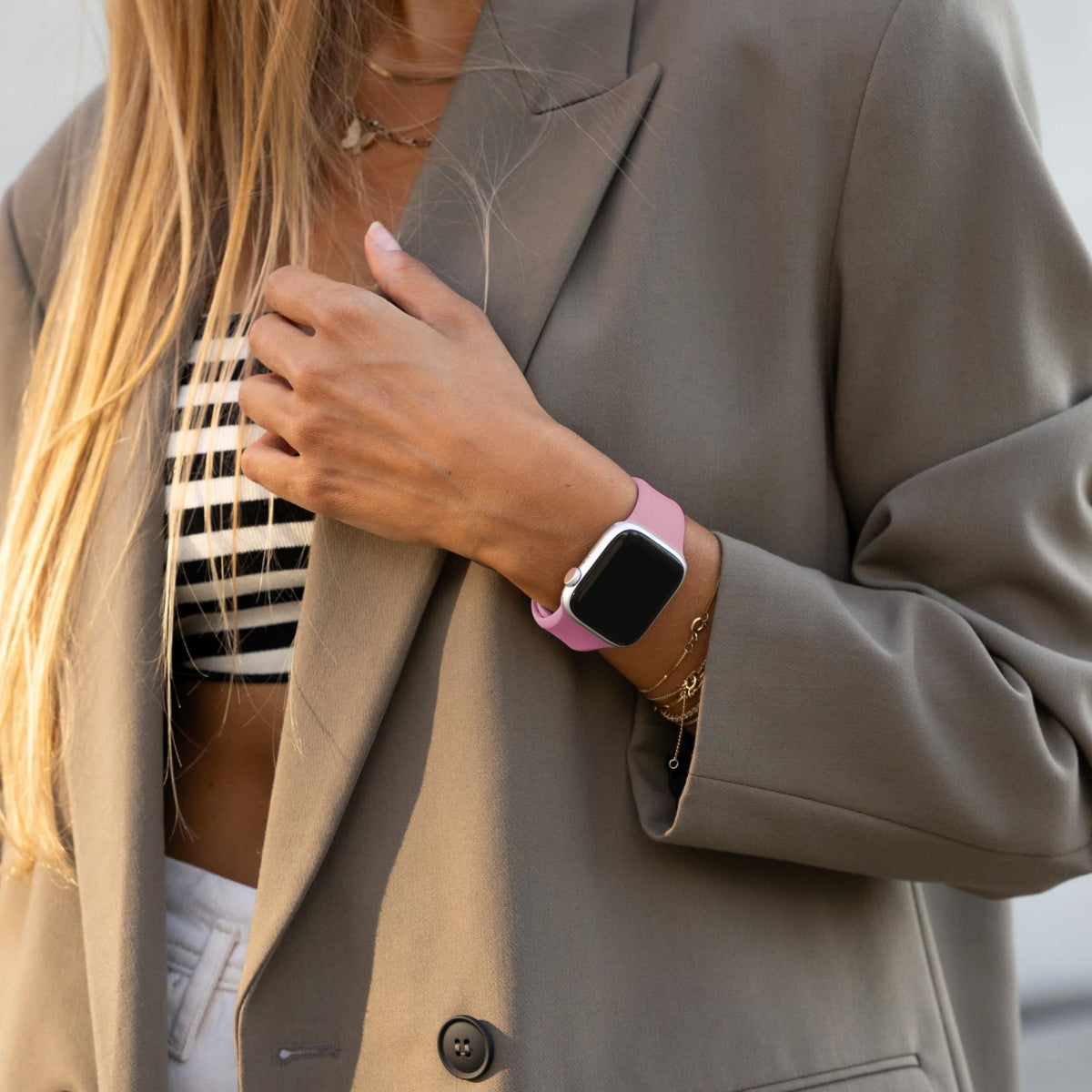 Vonmählen Classic Band 2 – Sportband, Cherry Blossom, für Apple Watch 40/41/42 mm