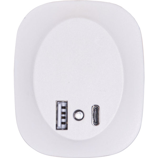 Star Trading Stecker-Nachtlicht – 10 lm, 3000 K, Lichtsensor, IP20 – Weiss