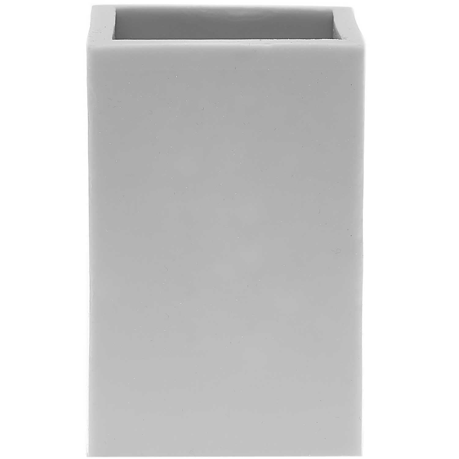 Rico Design Kerzengiessform Quader, Silikon, Weiss, 61 mm × 61 mm × 95 mm, 1 Stk