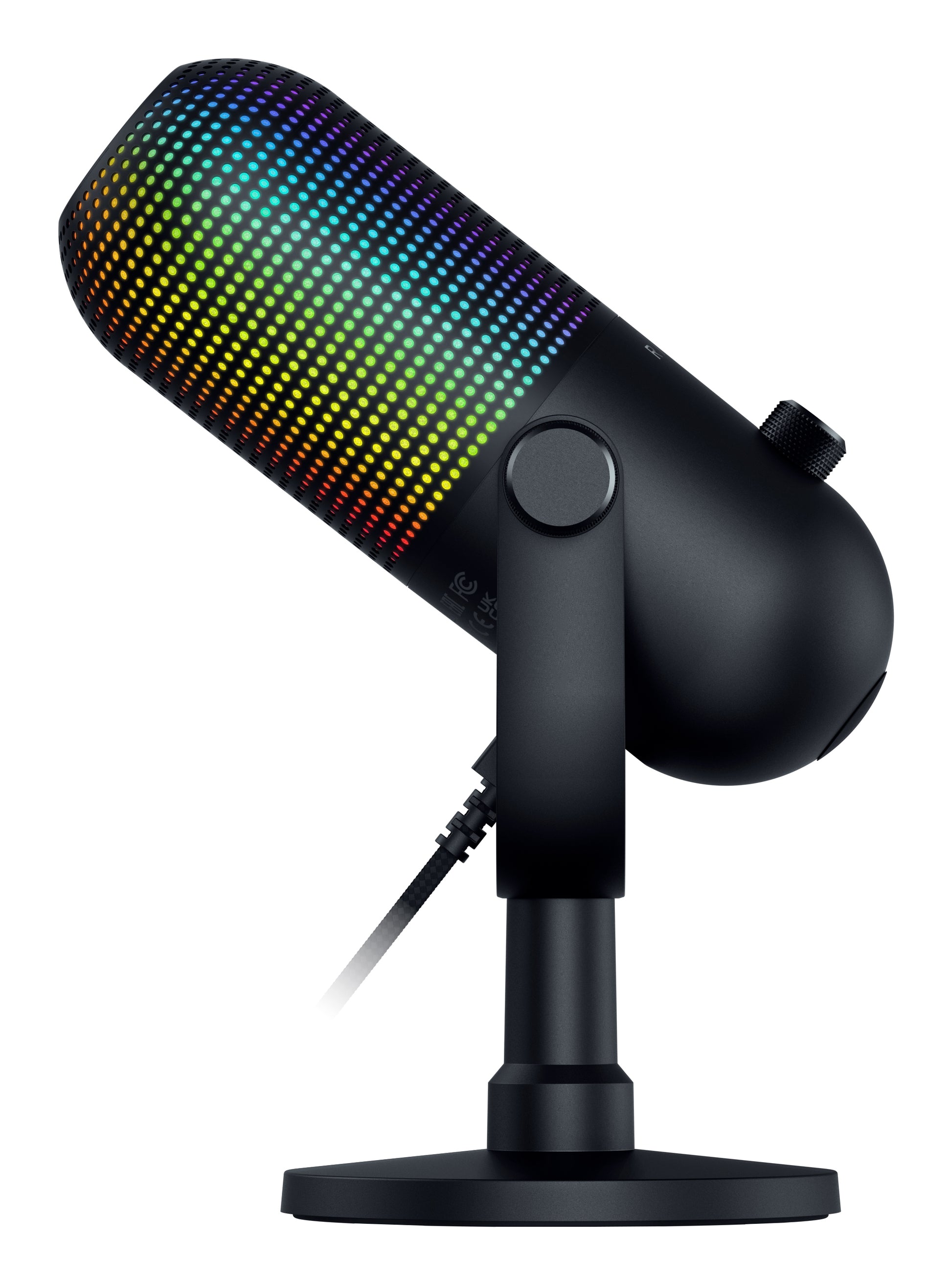 Razer Seiren V3 Chroma Tischmikrofon – USB-C, Kabelgebunden, Superniere, 24 Bit/96 kHz, Schwarz