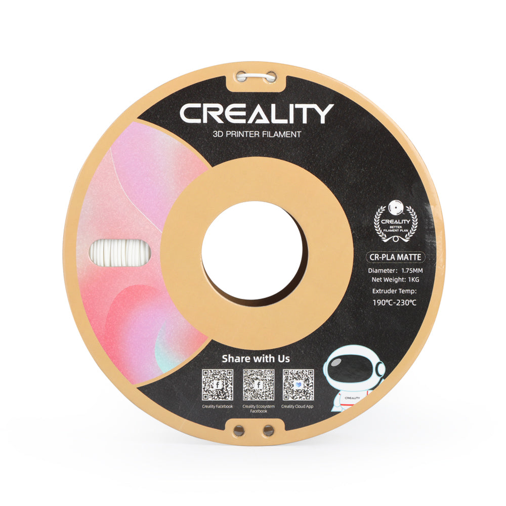 Creality 3D-Drucker-Filament PLA 1,75 mm, Weiss, 1 kg – für Creality 3D