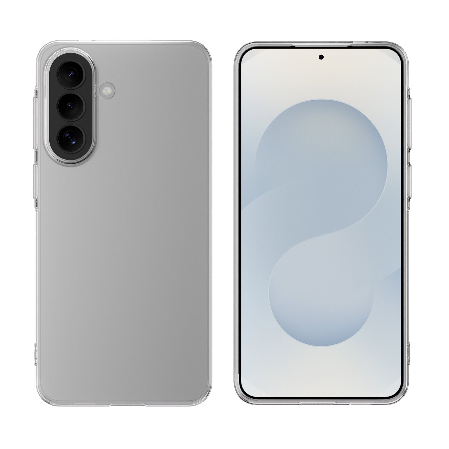 4smarts Backcover – für Samsung Galaxy A57 5G, PC+Gehärtetes Glas, Transparent, Displayschutz