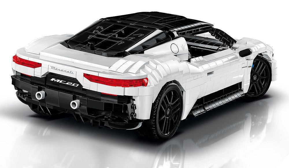 COBI Maserati MC20 Bausteine – 2269-teilig – 39 × 19 × 10,5 cm – ab 12 J. – Kunststoff, schwarz/weiss