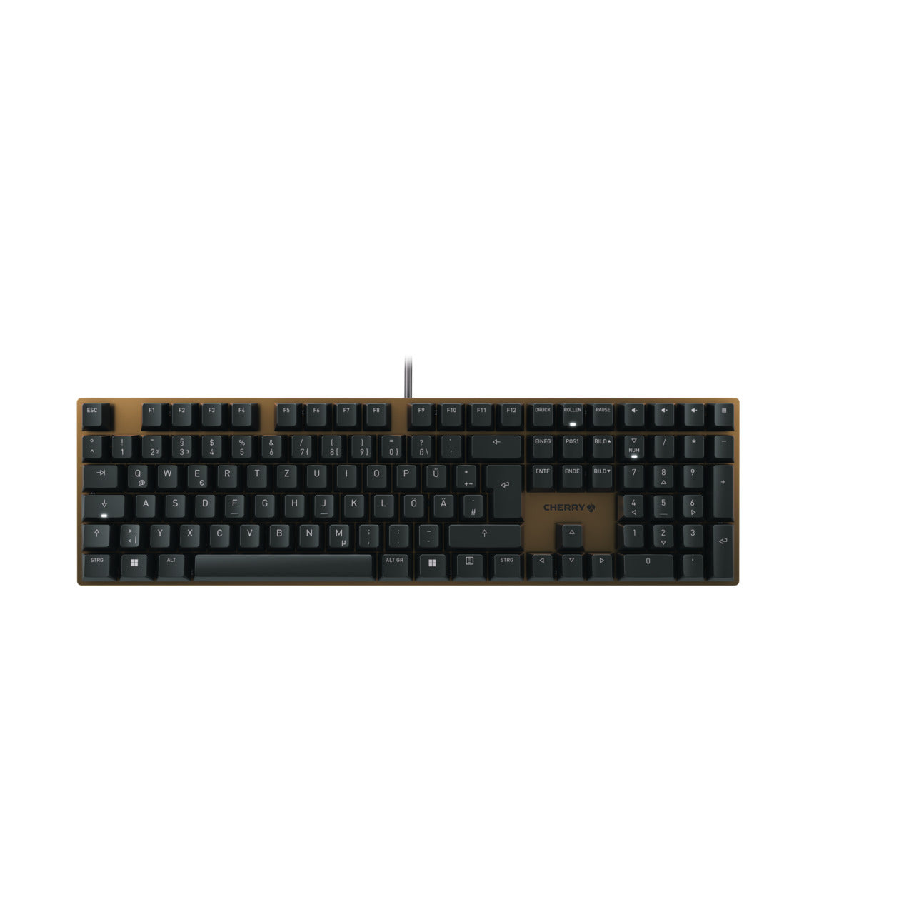 CHERRY KC 200 MX – Tastatur – Mechanisch (Cherry MX Silent Red) – Kabelgebunden USB‑A – QWERTZ (DE) – Schwarz