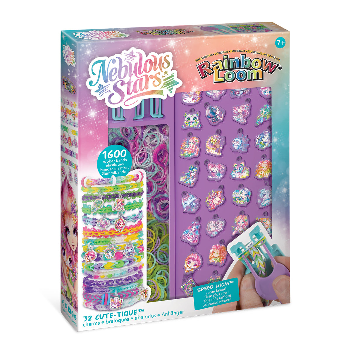 Sombo Rainbow Loom – Bastelset – Charm-Armbandset – Mehrfarbig – ab 10 Jahren