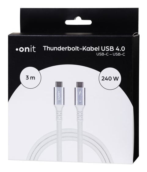 ONIT USB-Kabel, USB-C zu USB-C, 3 m, Lade-/Datenkabel