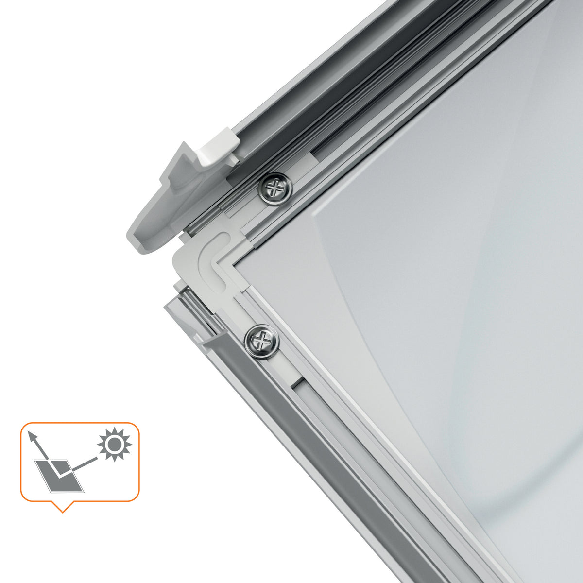 Nobo Kundenstopper Premium Plus – für A1 – Klapprahmen – wetterfest – Silber – Aluminium