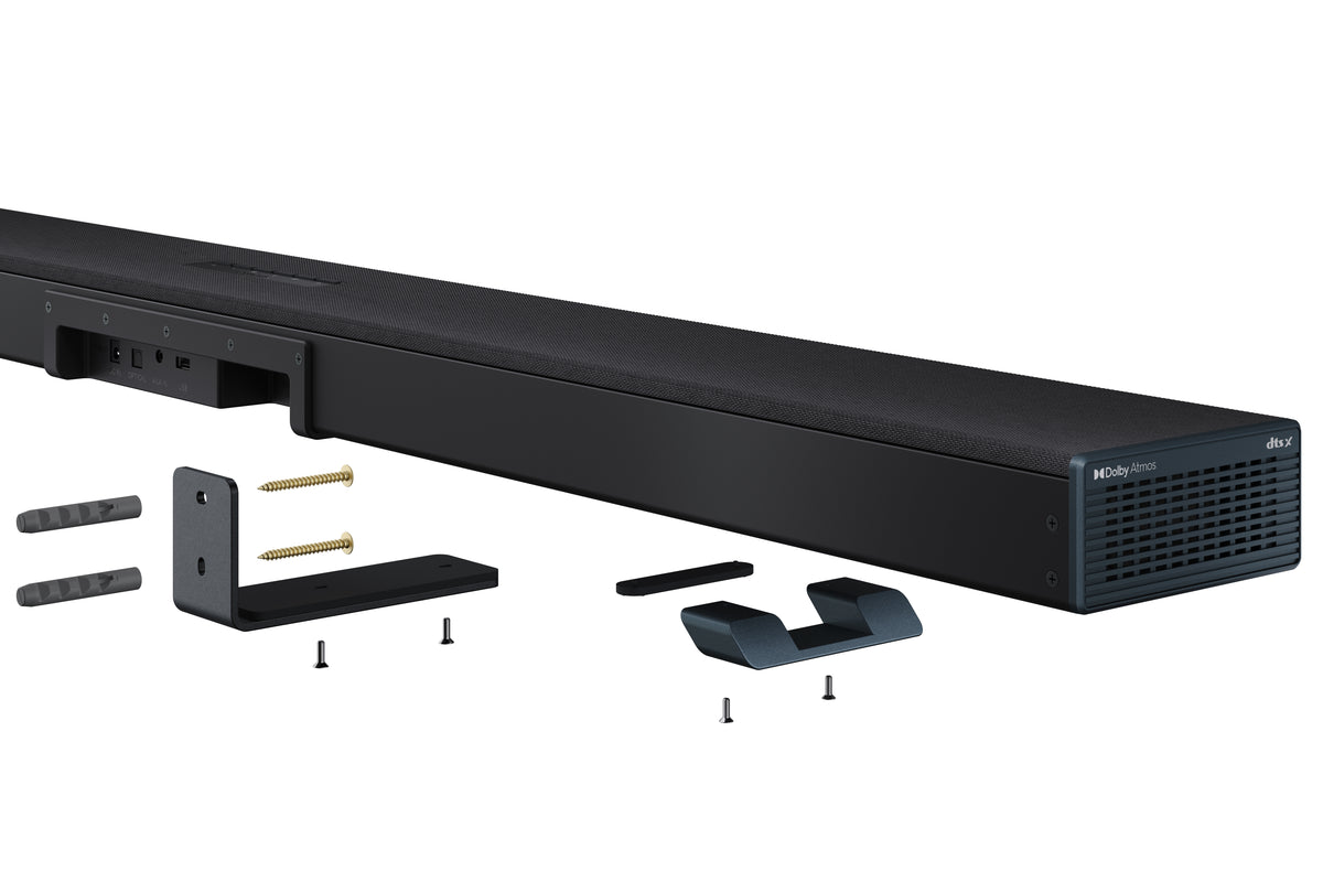Sharp HTSBW55121BK – Soundbar – 5.1.2, Dolby Atmos/DTS:X, mit kabellosem Subwoofer, 212 W, Schwarz