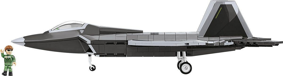 COBI Lockheed F-22 Raptor Bausteine – Militär – 695-teilig – 28 × 11,5 × 39,5 cm – ab 9 J. – Grau