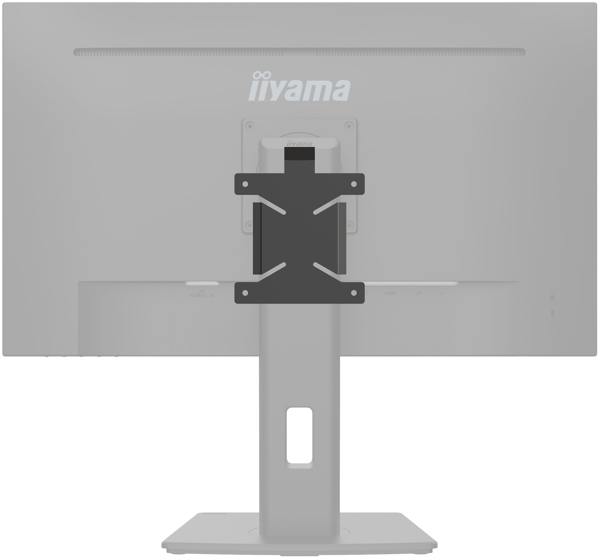 iiyama VESA-Adapterplatte – Klemme/Durchführung – 1 Monitor – 32–34" – Schwarz – für PC/Media Player