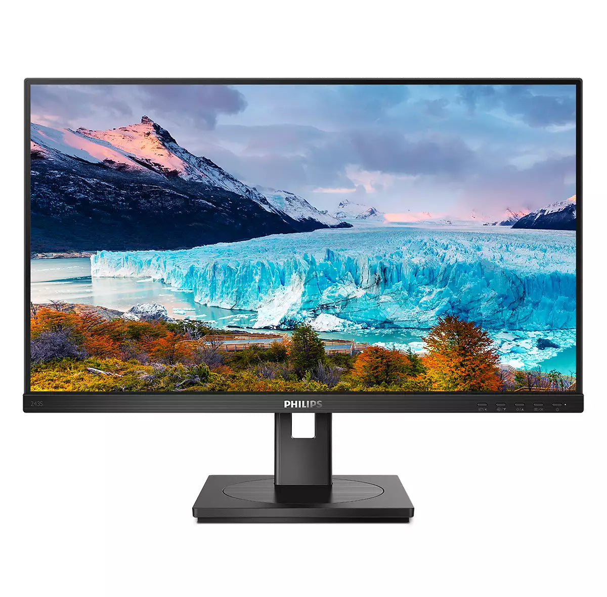 Philips 243S1/00 – Monitor, 23,8", 1920 × 1080 (Full HD), IPS, 75 Hz, 250 cd/m², VESA 100 × 100, Schwarz