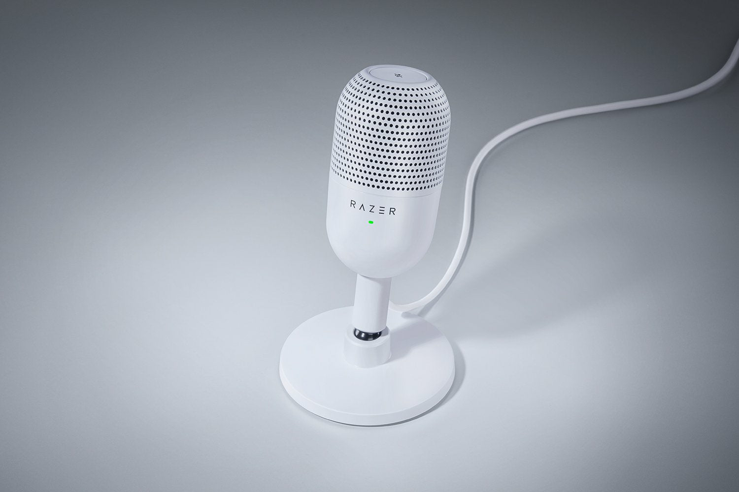 Razer Seiren V3 Mini – Tischmikrofon – USB-C, Superniere, 24 Bit/96 kHz – Weiss