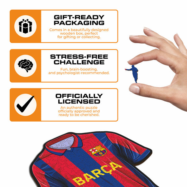 Iconic Puzzles FC Barcelona - Trikot - Logikspiel, ab 10 Jahren
