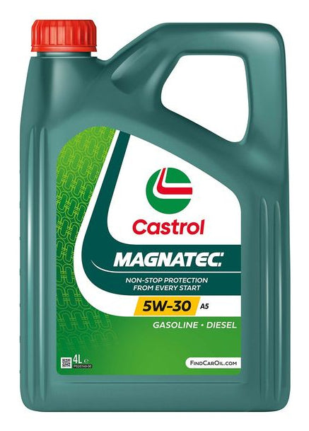 Castrol Magnatec Motoröl 5W-30 A5 – für Personenwagen & Motorräder – 4 l
