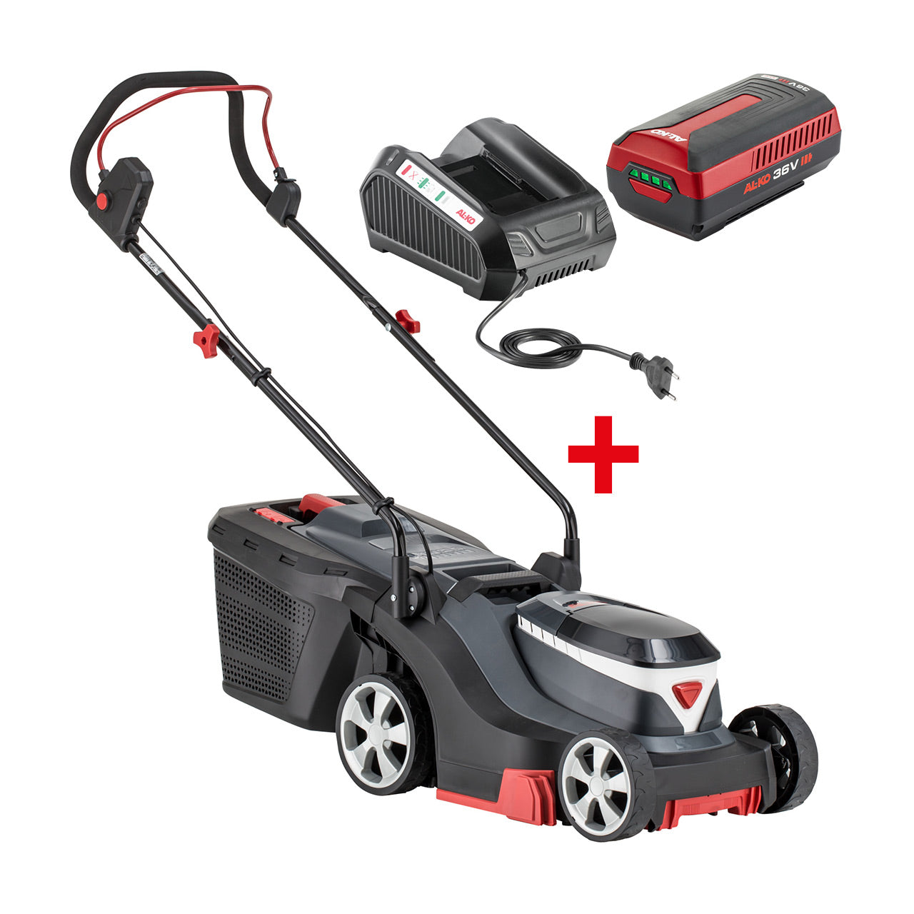 AL-KO 3.25 Li EASY Akku-Rasenmäher – 36 V – Schnittbreite 32 cm – Grasfangvolumen 35 l – 1×2,5 Ah & Ladegerät