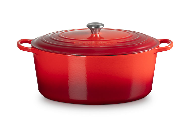 Le Creuset Kochtopf – 13,9 l – Gusseisen, Emaille, für Induktion, Gas, Glaskeramik u. a., Rot