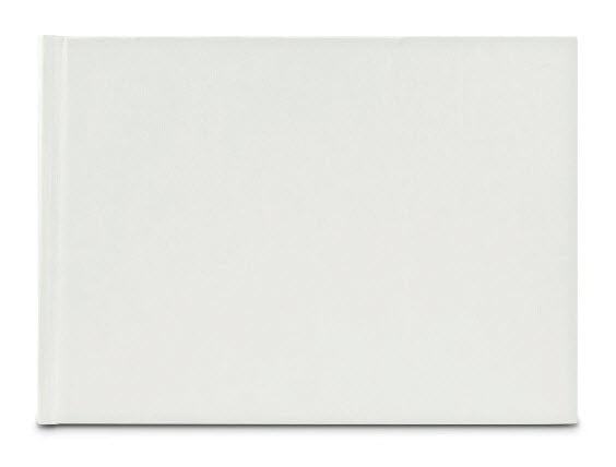 Hama Wrinkled – Fotobuch, gebunden, weiss, 24 × 17 cm, Kraftpapier