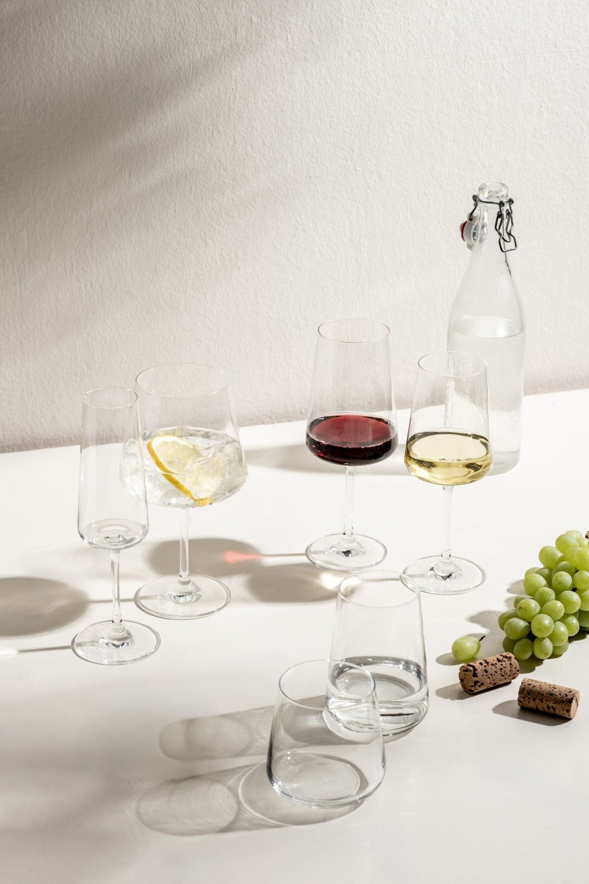 SCHOTT ZWIESEL MioVino Wasserglas – 4er Set, 410 ml, Ø 9,4 cm, Kristallglas, Transparent, spülmaschinenfest