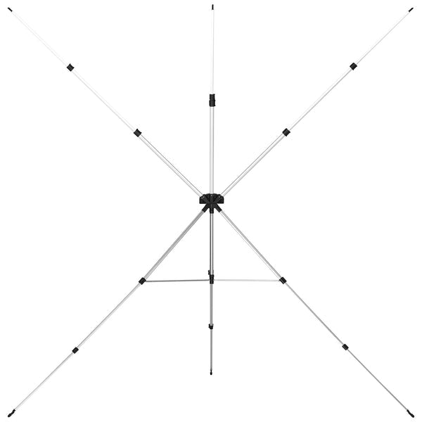 Westcott X-Drop Pro Hintergrund-Ständer – 2527 × 2438 × 2483 mm – Aluminium – für 60" und 96" Hintergründe
