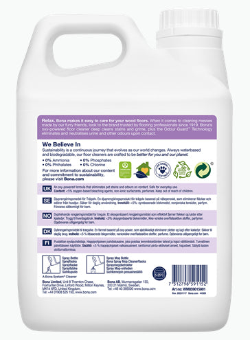 Bona Bodenreiniger Nachfüllpack Tiefenreiniger für Holz – 2,5 l
