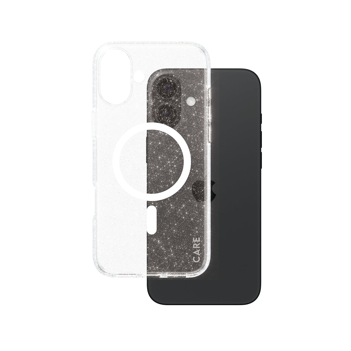 PanzerGlass Backcover Flagship Star Lit – für Apple iPhone 16 Plus – weiss – MagSafe-kompatibel