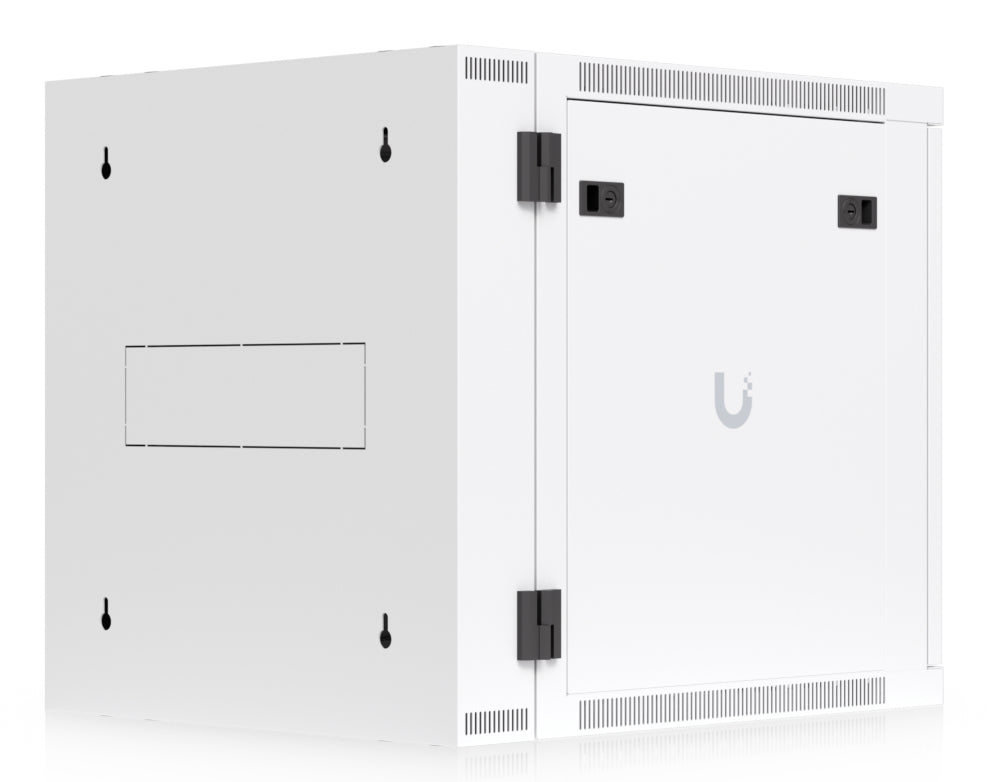 Ubiquiti UACC-Rack-12U-Wand-SW-P – 19" Wandverteiler 12U, abschliessbar, 600 × 703 × 639 mm, weiss, Stahl
