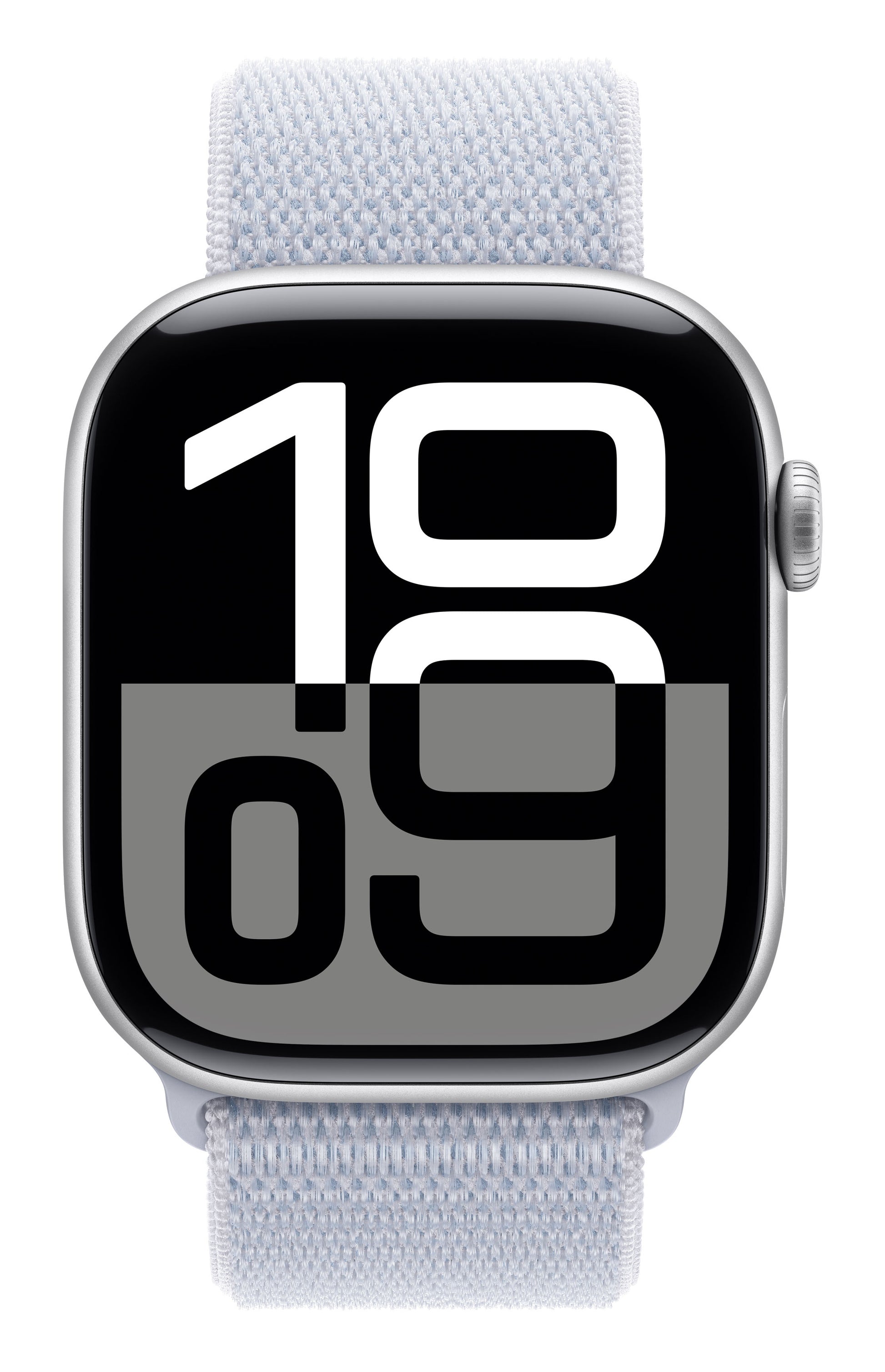 Apple Watch Series 10 46 mm GPS + Cellular – Aluminium Silber, Sport Loop, Blue Cloud, 50 m, für iPhone