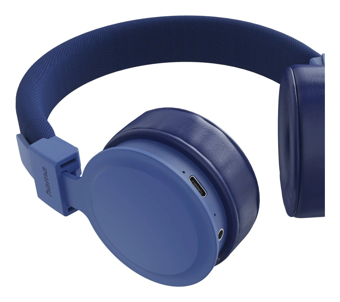 Hama Freedom Lit III On-Ear Kopfhörer – Stereo, Kabel + BT, Blau, BT 5.4