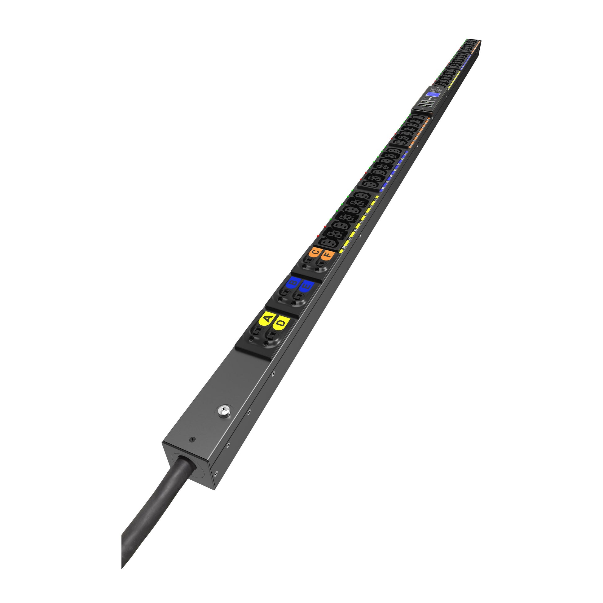 Eaton EPDU G3+ BA Steckdosenleiste 0U CEE 63A 3Ph – C13×21, C19×12 – 3 m Kabel – Schwarz