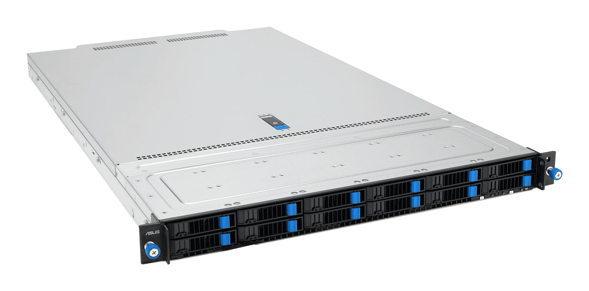ASUS RS700-E12-RS12U/2KW/12N – Server Barebone – 1U, 2×CPU, 32 DIMM, 12×2,5" + 2×M.2, 2000 W
