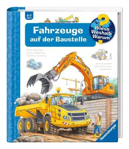Ravensburger Buch – Wieso? Weshalb? Warum? (Band 7) Fahrzeuge auf der Baustelle, 16 Seiten, 4–7 Jahre
