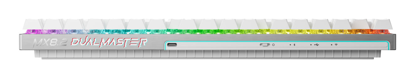 CHERRY Tastatur, kabelgebunden (USB-C) & kabellos (Bluetooth/2,4 GHz), FR-Layout (FR) – für Windows & iOS