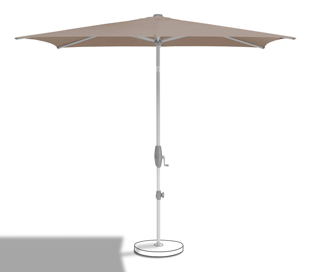 Suncomfort by Glatz Terrassenschirm – Ø 300 cm – Taupe – Höhenverstellbar, neigbar