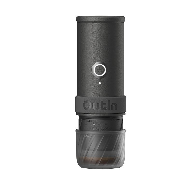 Outin Mino Kapselmaschine – 0,1 l, grau, 6,7 × 19,5 × 6,7 cm