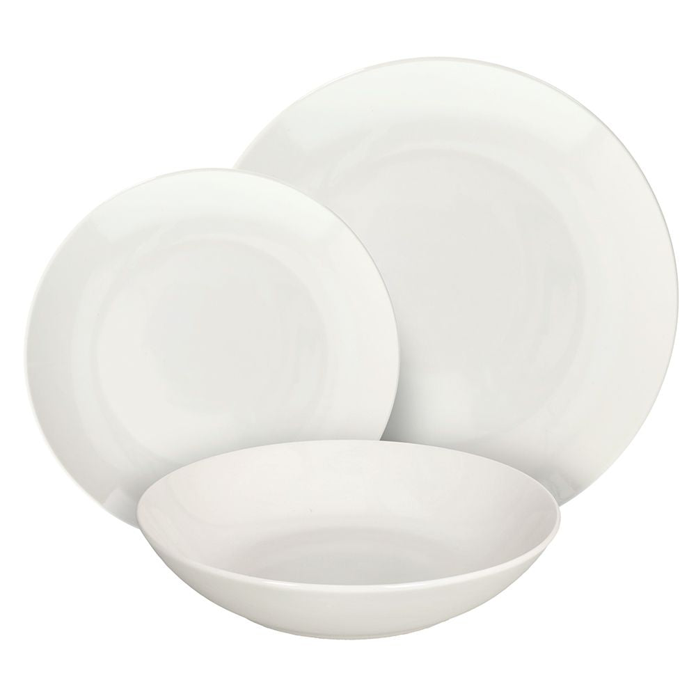 Tognana Porcellane Tognana Speise-Service Modus – Set 18-teilig, Ø 27/20/19 cm, Porzellan, spülmaschinenfest, mikrowellengeeignet
