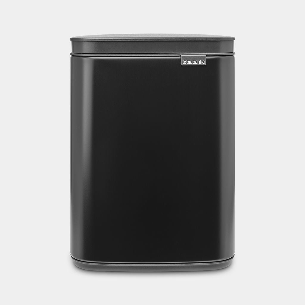 Brabantia Kosmetikeimer Bo – 4 l – Stahl, rechteckig – schwarz matt – Soft-Close