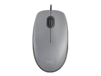 Logitech M110 Silent – Maus – Kabelgebunden (USB‑A), beidhändig, Graphit