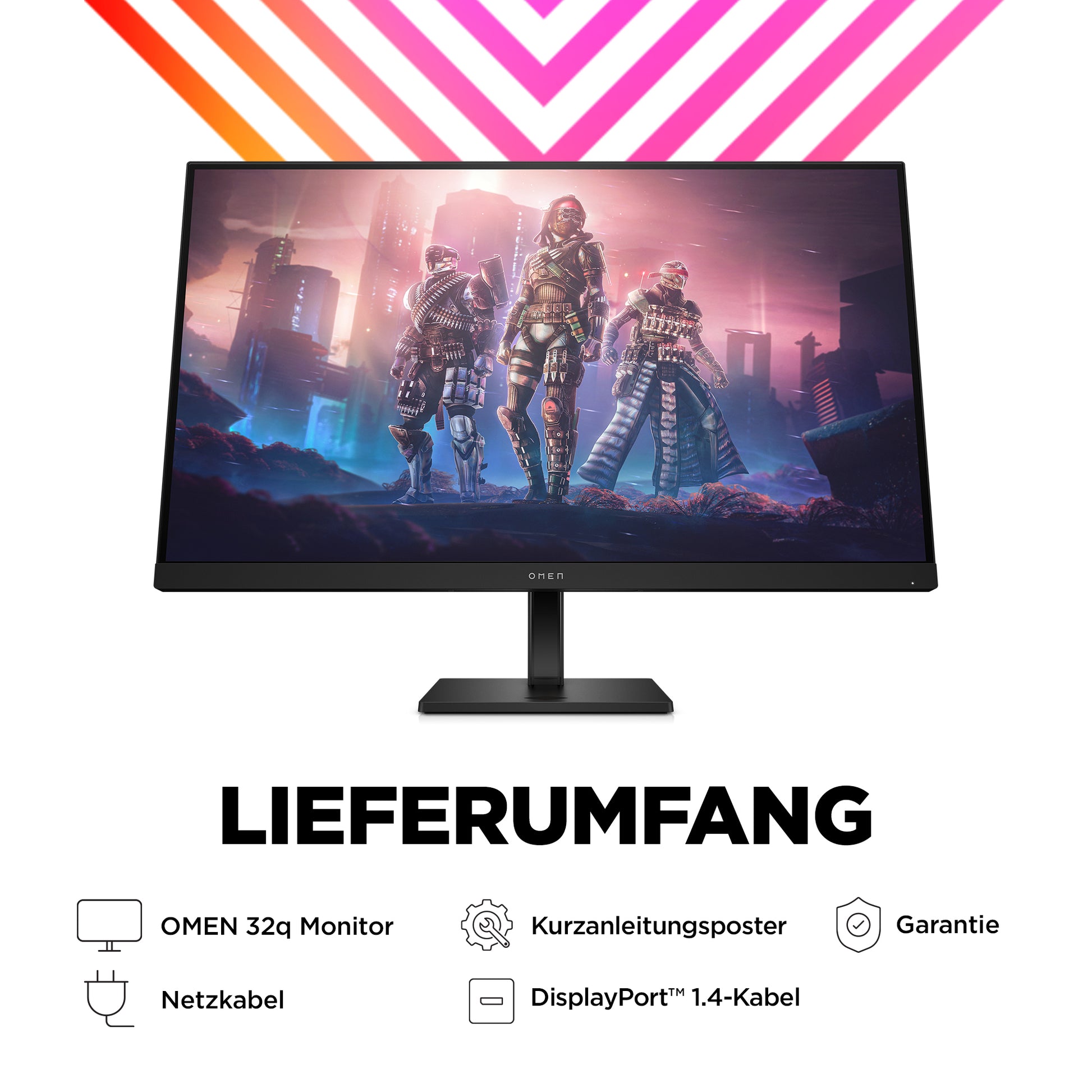 HP OMEN 32q – Monitor, 32" 2560 × 1440 (WQHD), IPS, 165 Hz