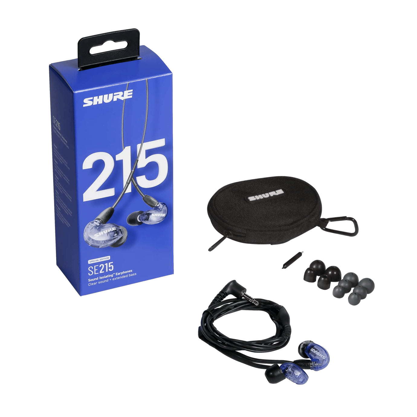 Shure SE215 – In-Ear Headset – 3,5 mm Klinke, Anruf-Management – Violett – für Apple/Android