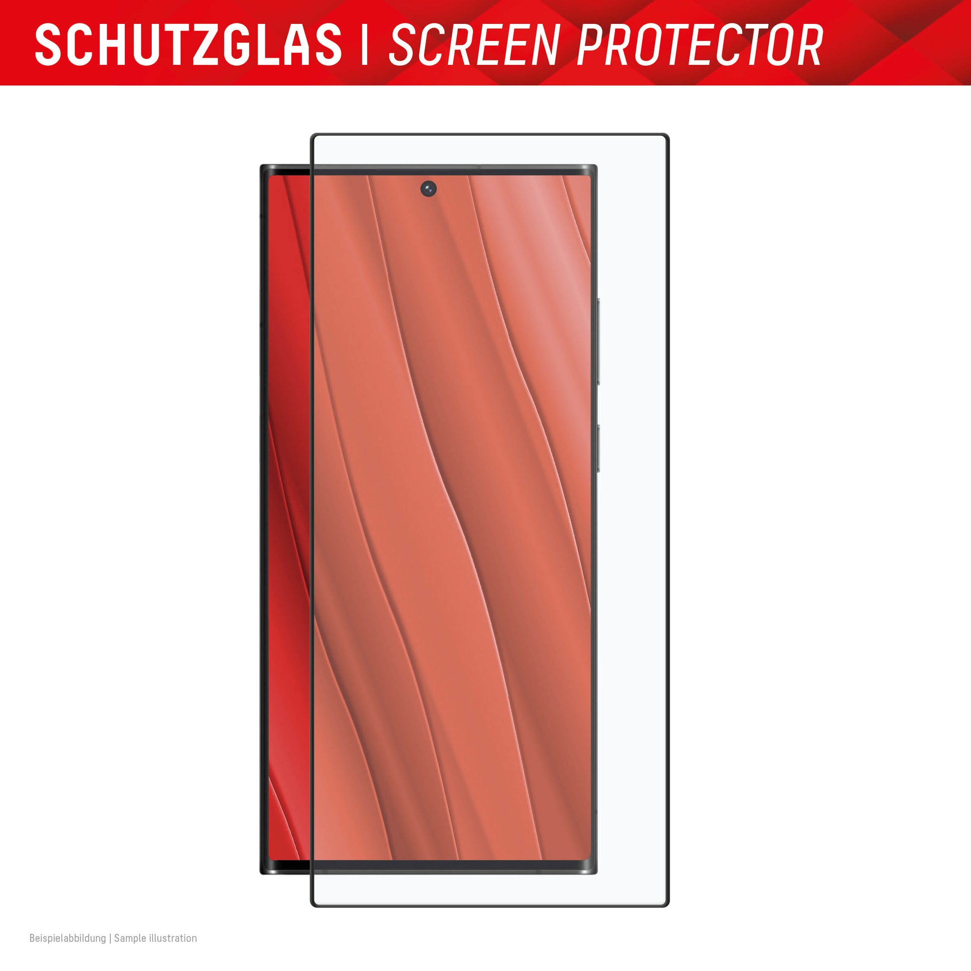 E.V.I. Displayschutz (Panzerglas), Full Cover – für Galaxy S24 Ultra – mit Applikator