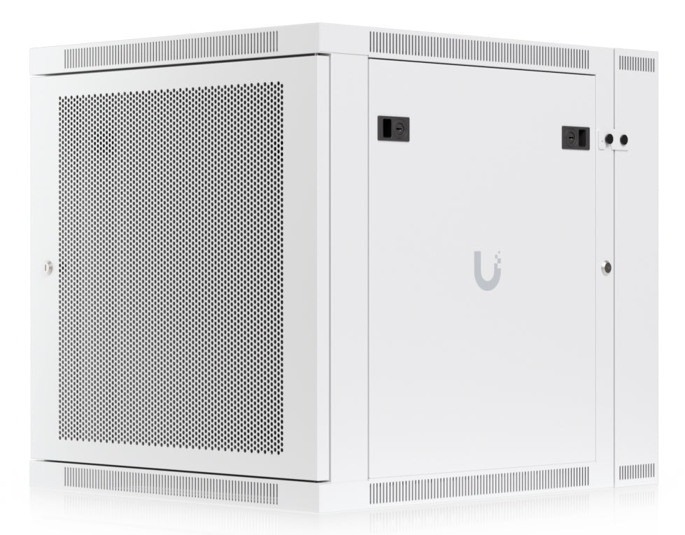 Ubiquiti UACC-Rack-12U-Wand-SW-P – 19" Wandverteiler 12U, abschliessbar, 600 × 703 × 639 mm, weiss, Stahl